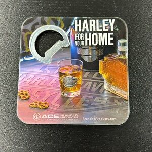 Harley-Davidson Bottle Opener Coaster